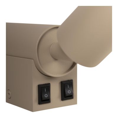 Lucide OTIMO - Wall spotlight / Wall light - 2xGU10 - Coffee
